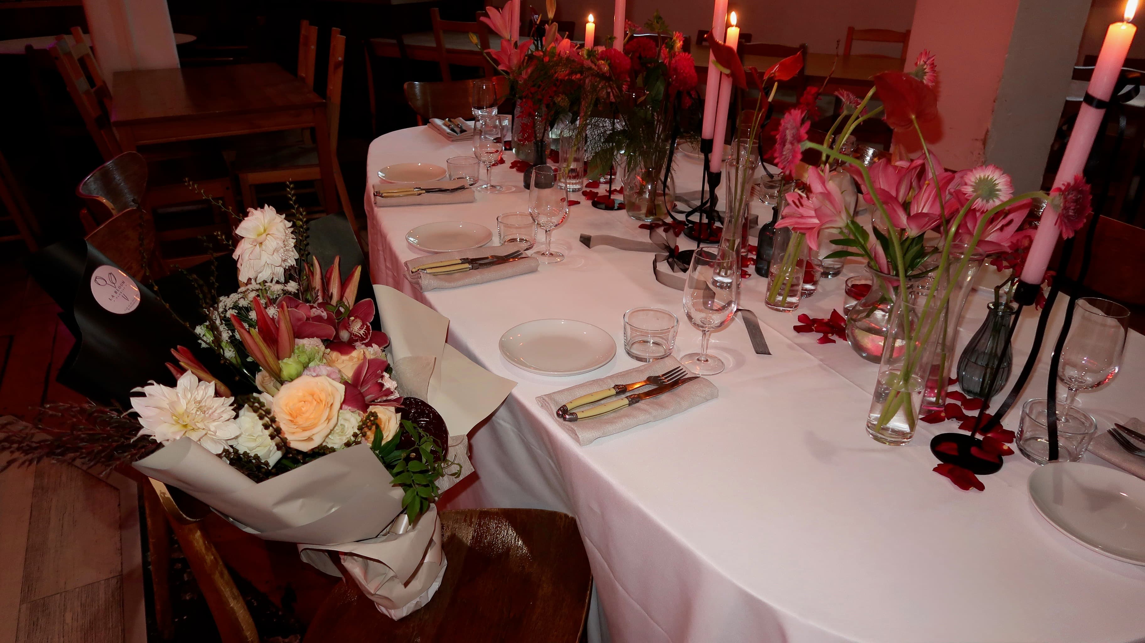 Floral event styling by La Bloom